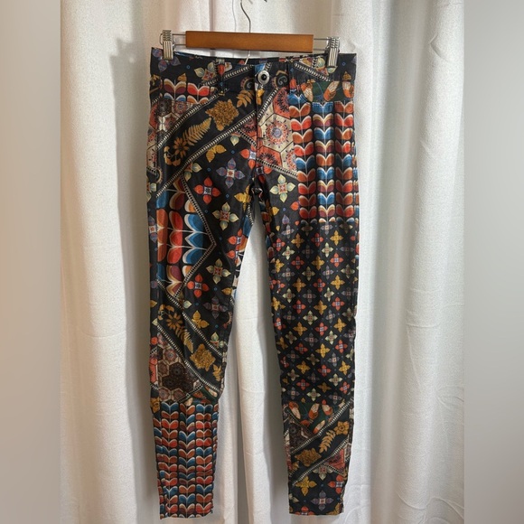 Desigual multicolor asymetric trousers style Holly size 38 EUR 8‎ USA 0326 - Picture 4 of 13